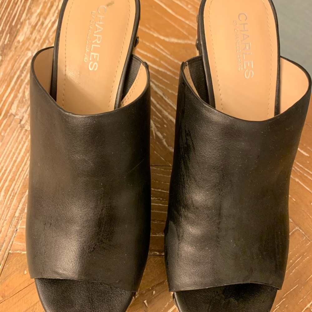 CHARLES by Charles David Studded wedge